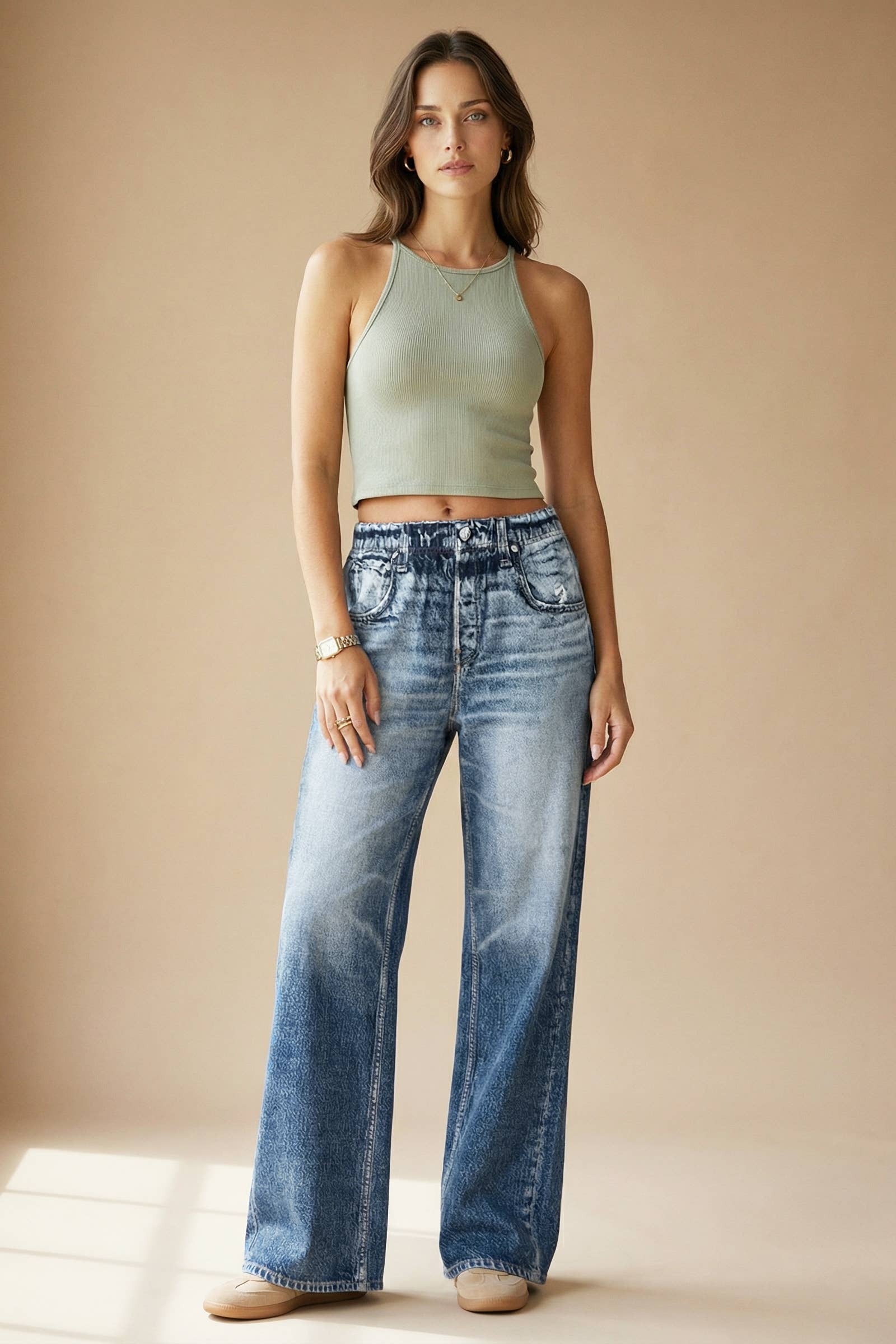 Zenim Wide-Leg Jean