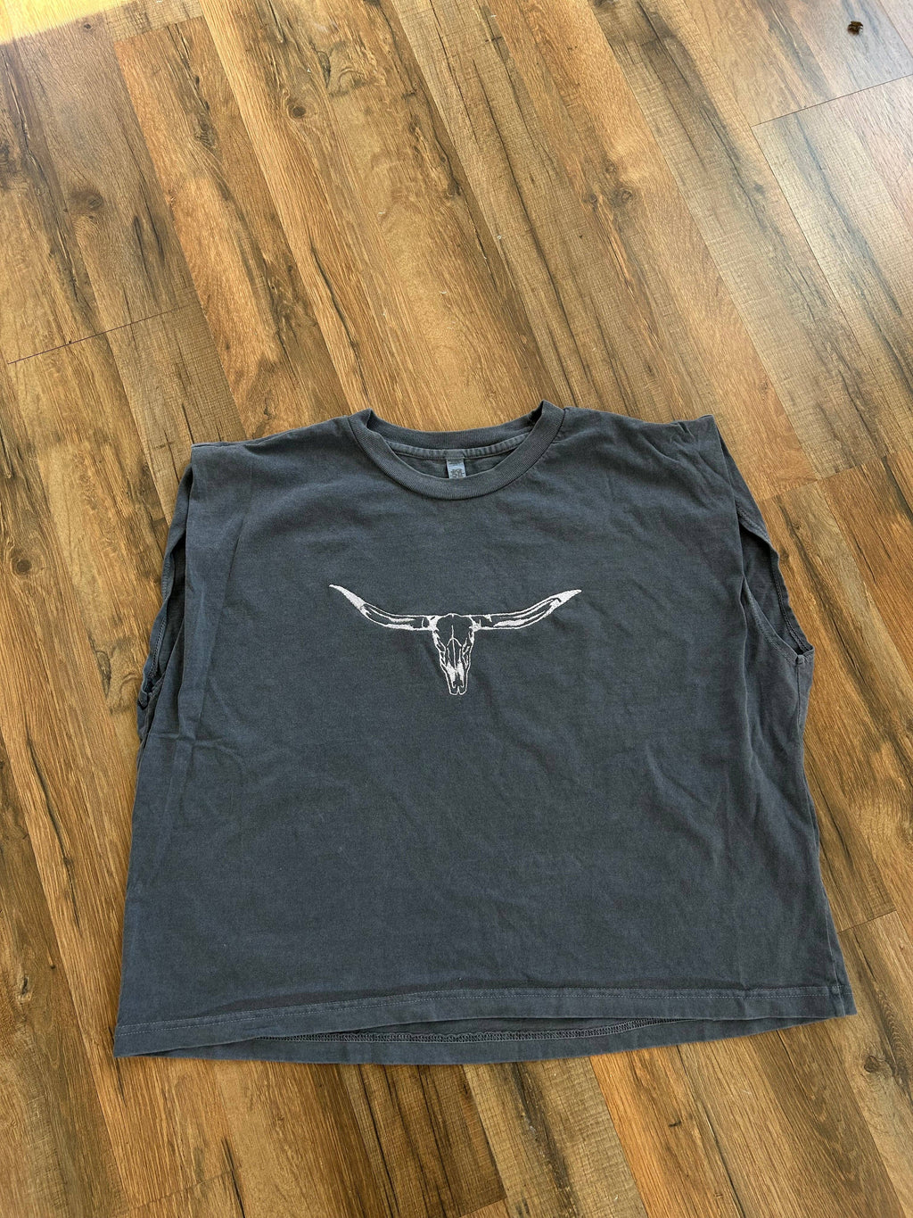 Longhorn Cropped Muscle Tee