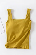 Luxe Ribbed Square Neck Tank