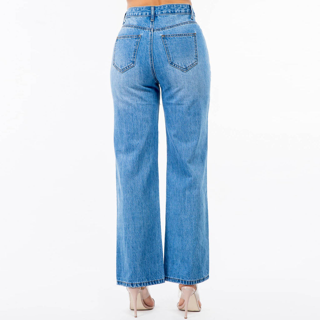 Harlow Cut-Out Wide Jean