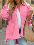 Rosie Raw Edge Denim Shacket