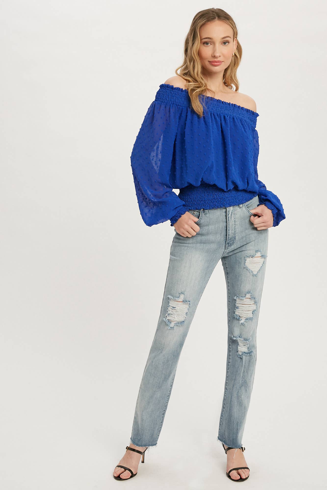 Distressed Straight Jean