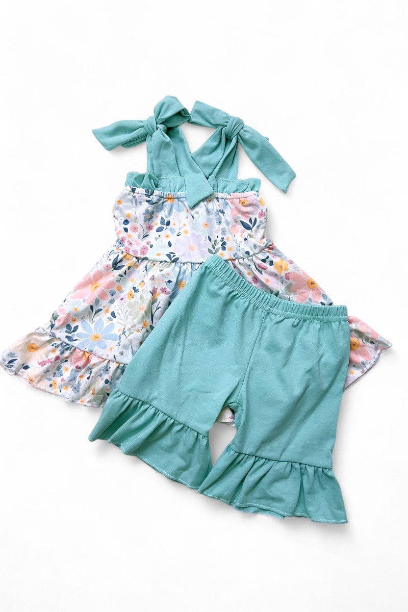 Petal Ruffle Tunic & Shorts Set