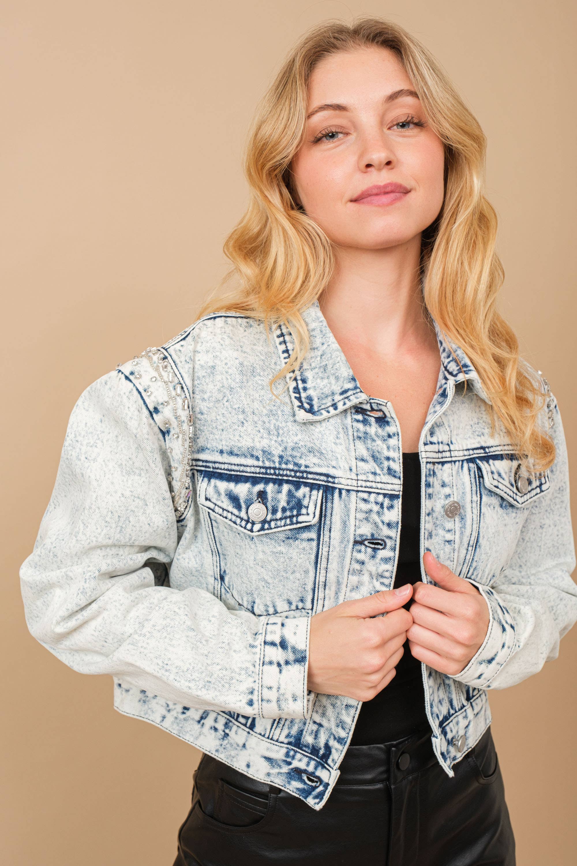 Starlet Beaded Denim Jacket