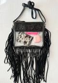 Harper Clear Crossbody – Black