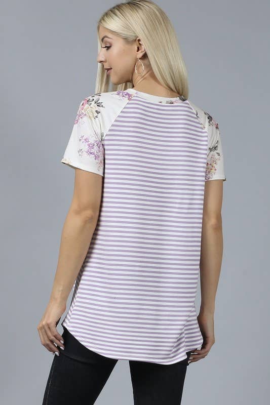 Faith Sequin Stripe Top