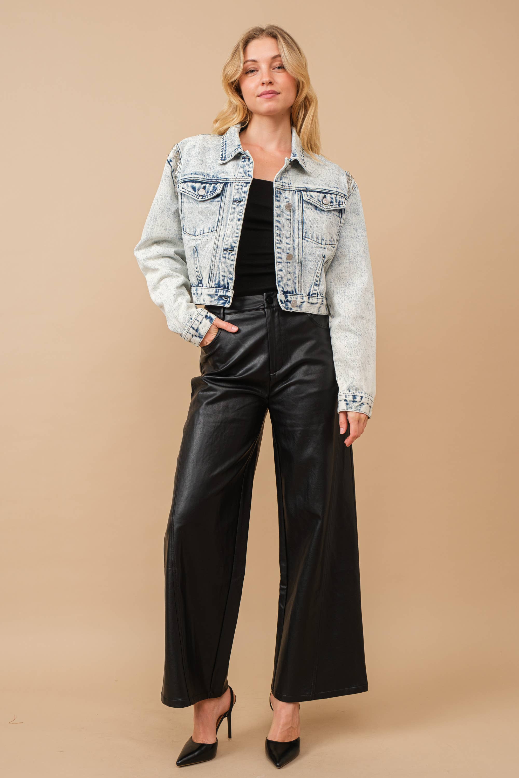 Starlet Beaded Denim Jacket