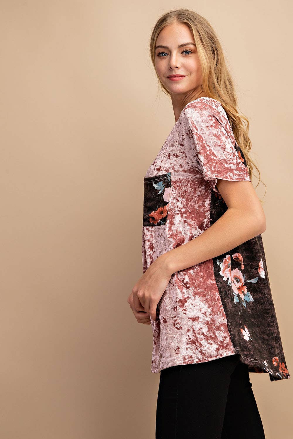 Velvet Garden Floral Top
