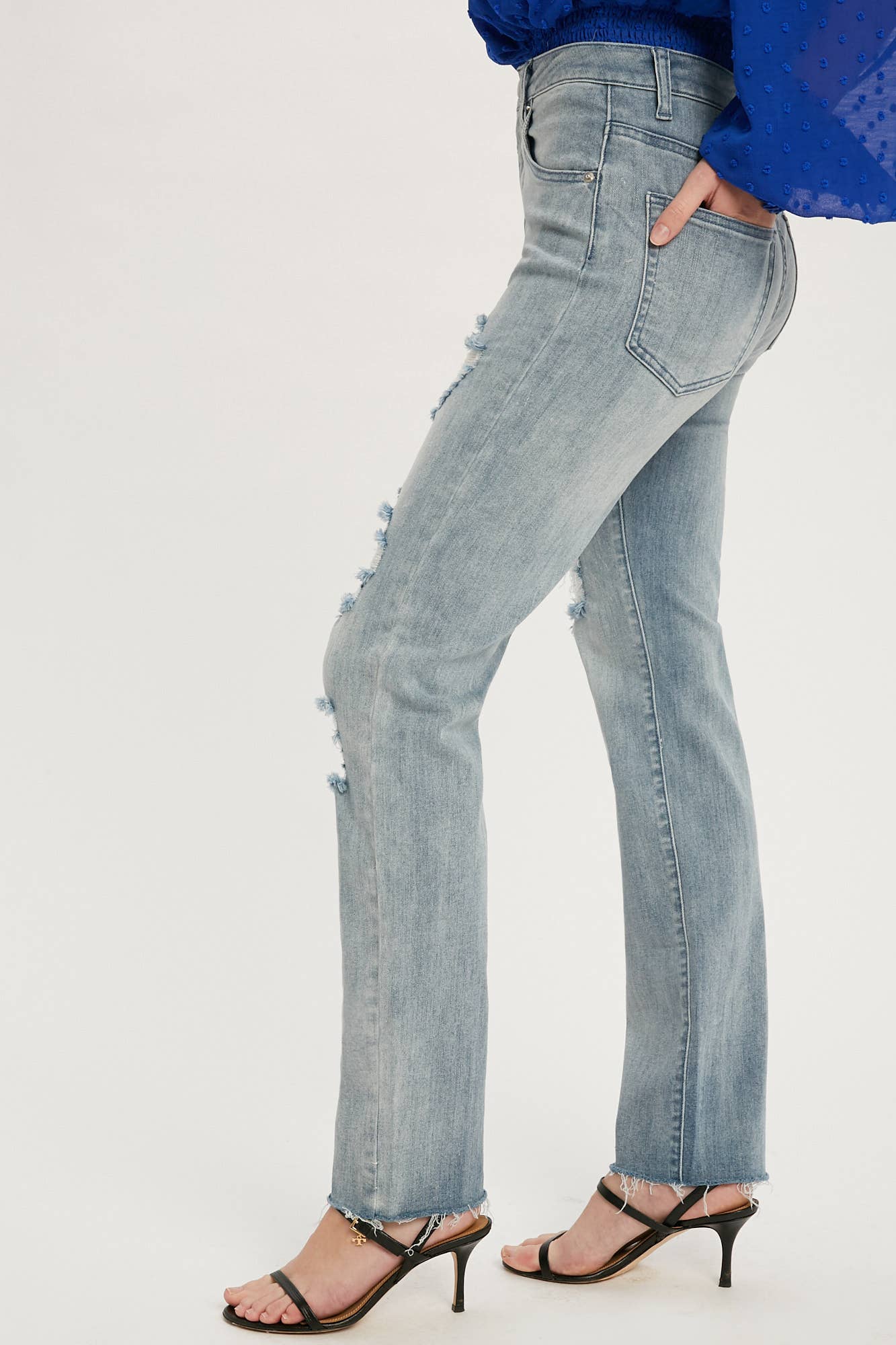 Distressed Straight Jean