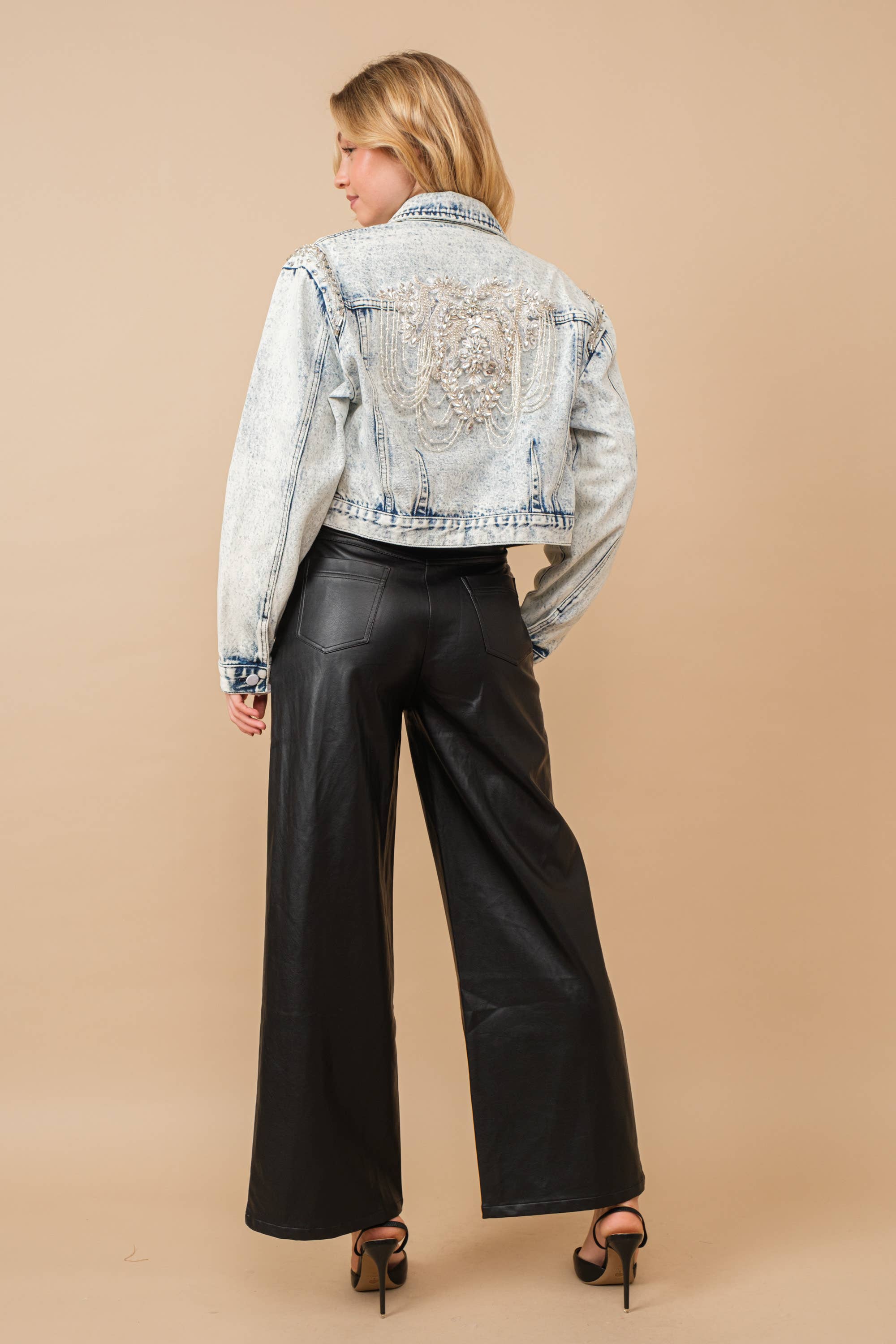 Starlet Beaded Denim Jacket