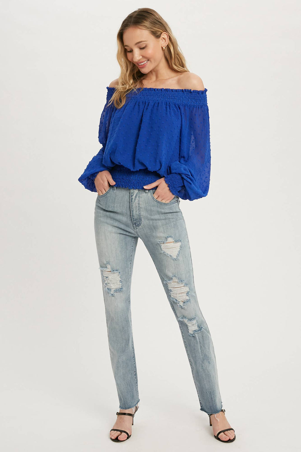 Distressed Straight Jean