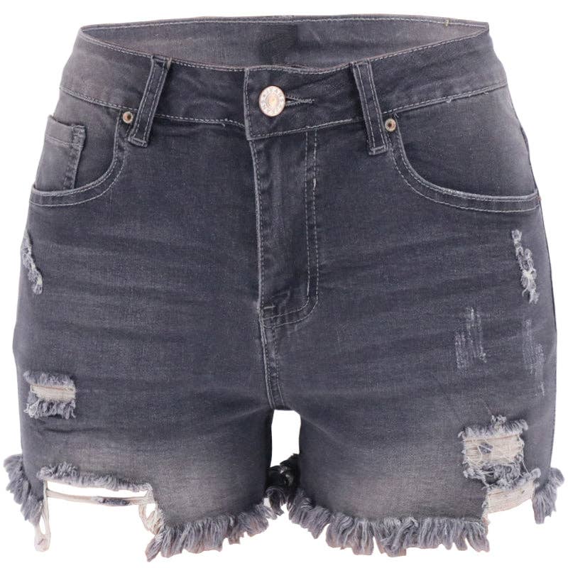 Ash High-Rise Shorts
