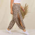 Léa Leopard Split Pant - PLUS SIZE
