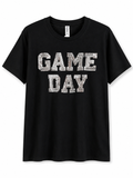 Sequin Game Day Graphic Tee