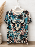 Southwestern Bull Skull Graphic Tee