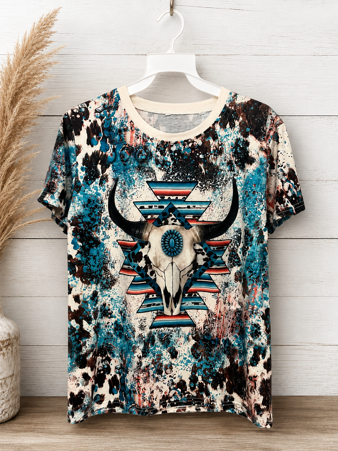 Southwestern Bull Skull Graphic Tee