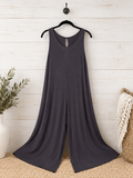 Flowy Sleeveless Wide Leg Jumpsuit