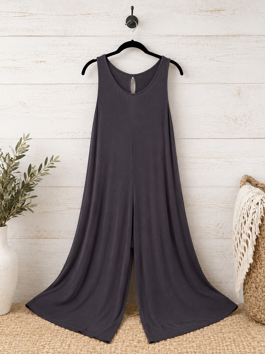 Flowy Sleeveless Wide Leg Jumpsuit
