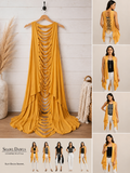 Golden Hour Slit Back Draped Vest