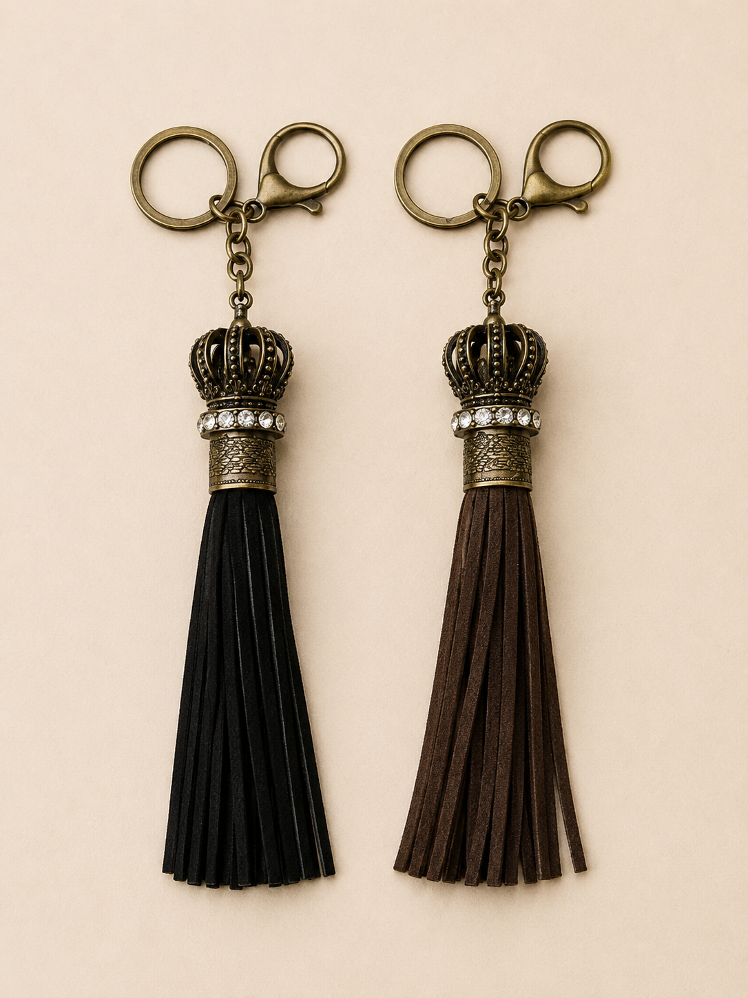Royal Crown Tassel Keychain