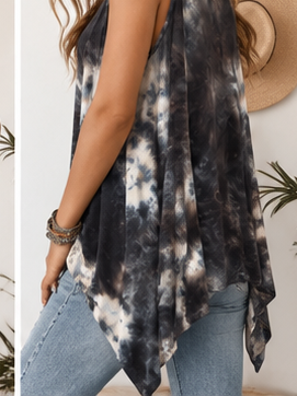 Midnight Tie-Dye Flow Tank