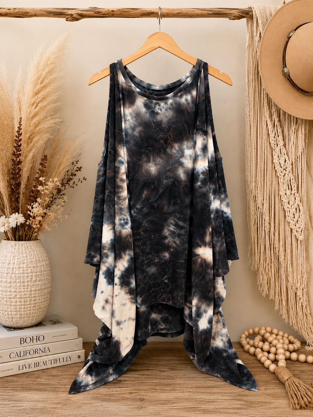 Midnight Tie-Dye Flow Tank