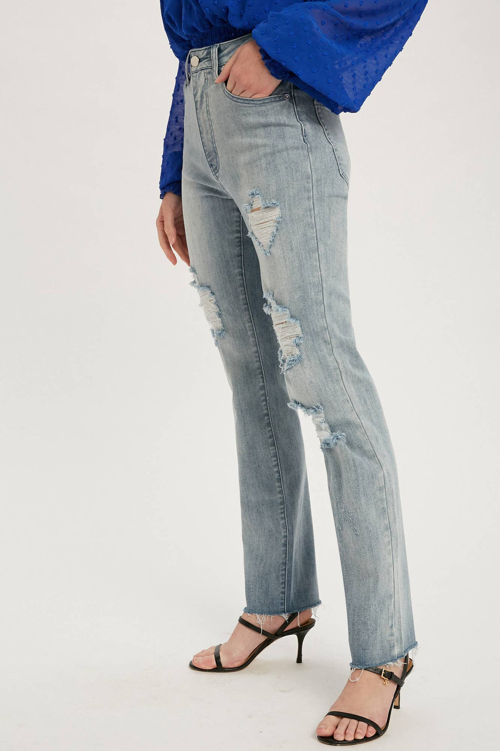 Distressed Straight Jean