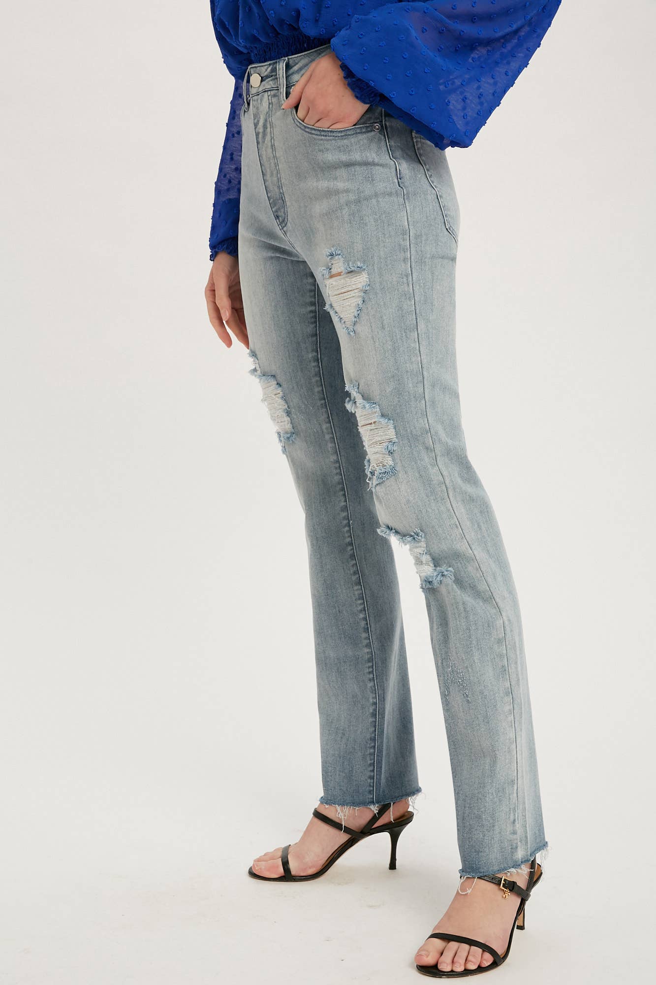 Distressed Straight Jean