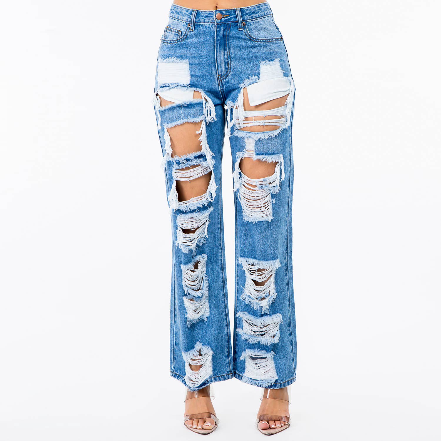 Harlow Cut-Out Wide Jean