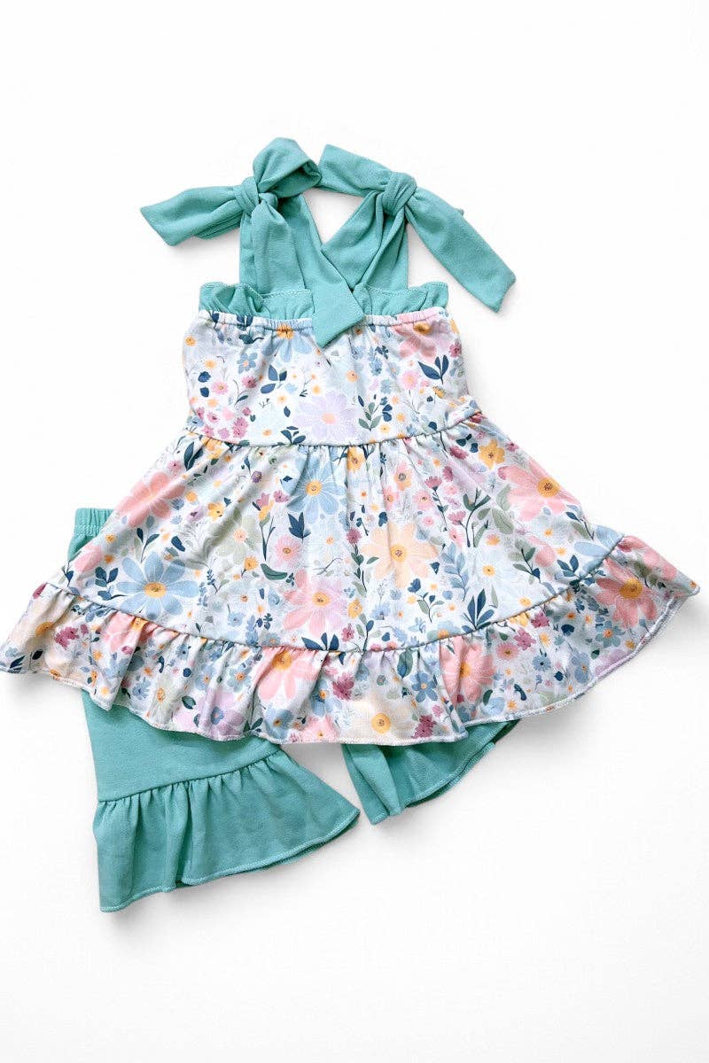 Petal Ruffle Tunic & Shorts Set