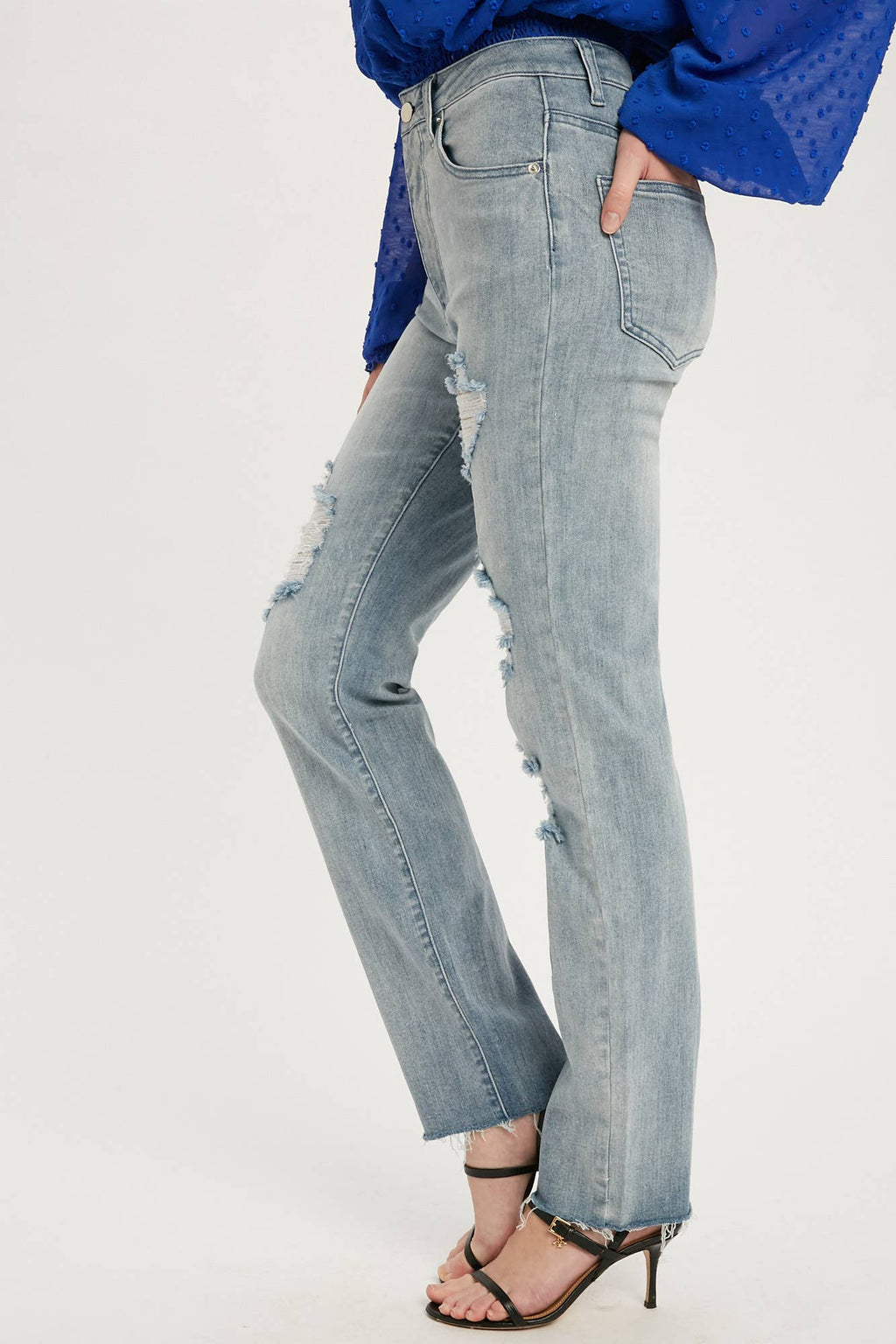 Distressed Straight Jean