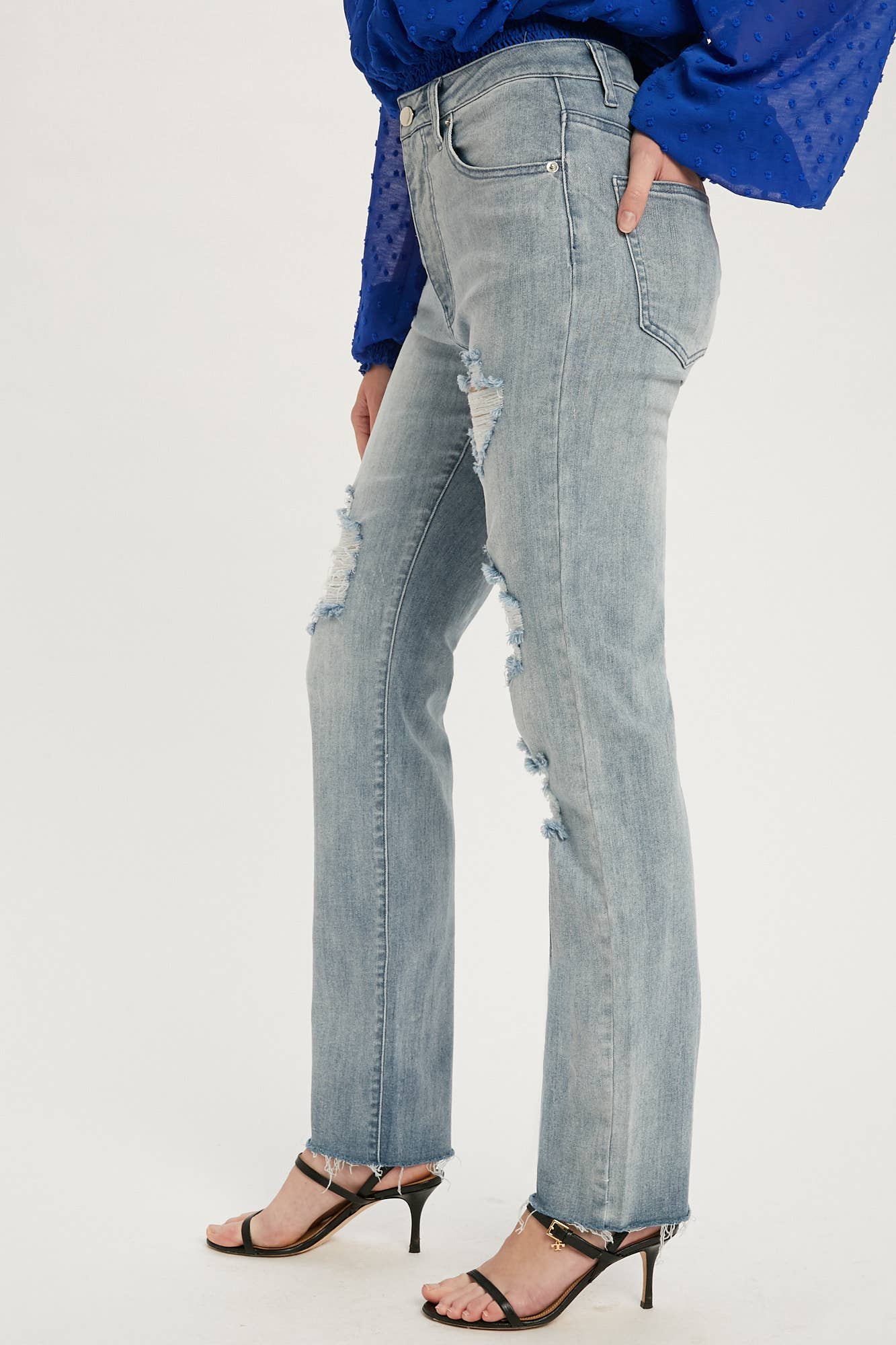 Distressed Straight Jean