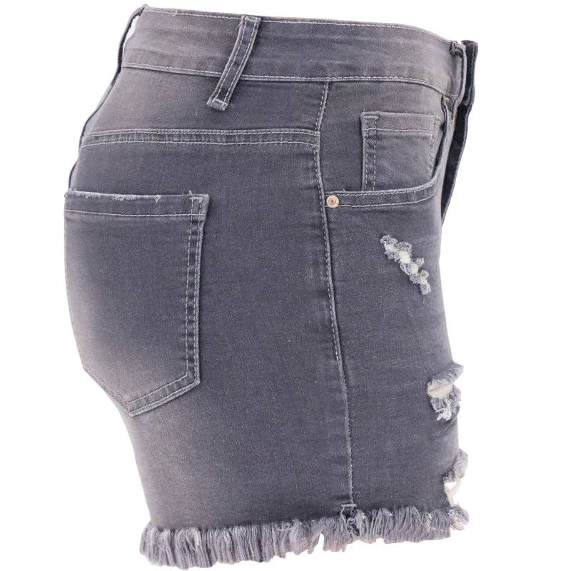 Ash High-Rise Shorts