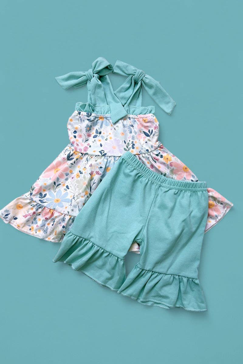 Petal Ruffle Tunic & Shorts Set