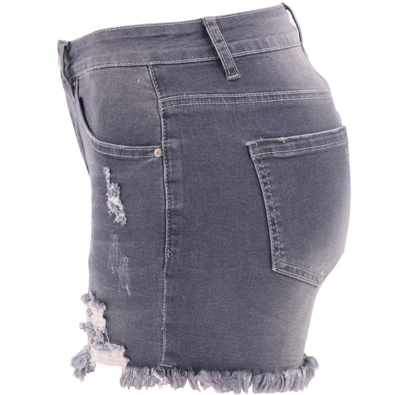 Ash High-Rise Shorts