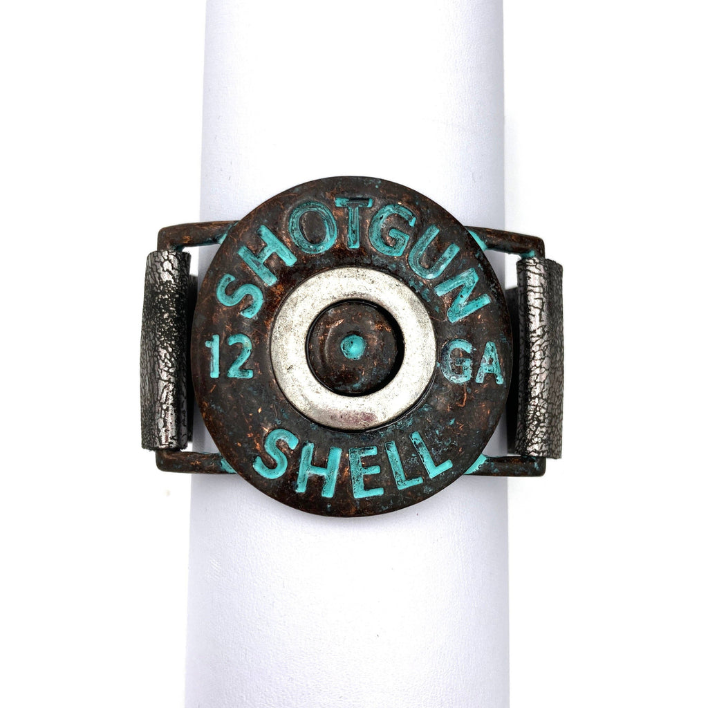 Outlaw Shotgun Shell Cuff - Patina
