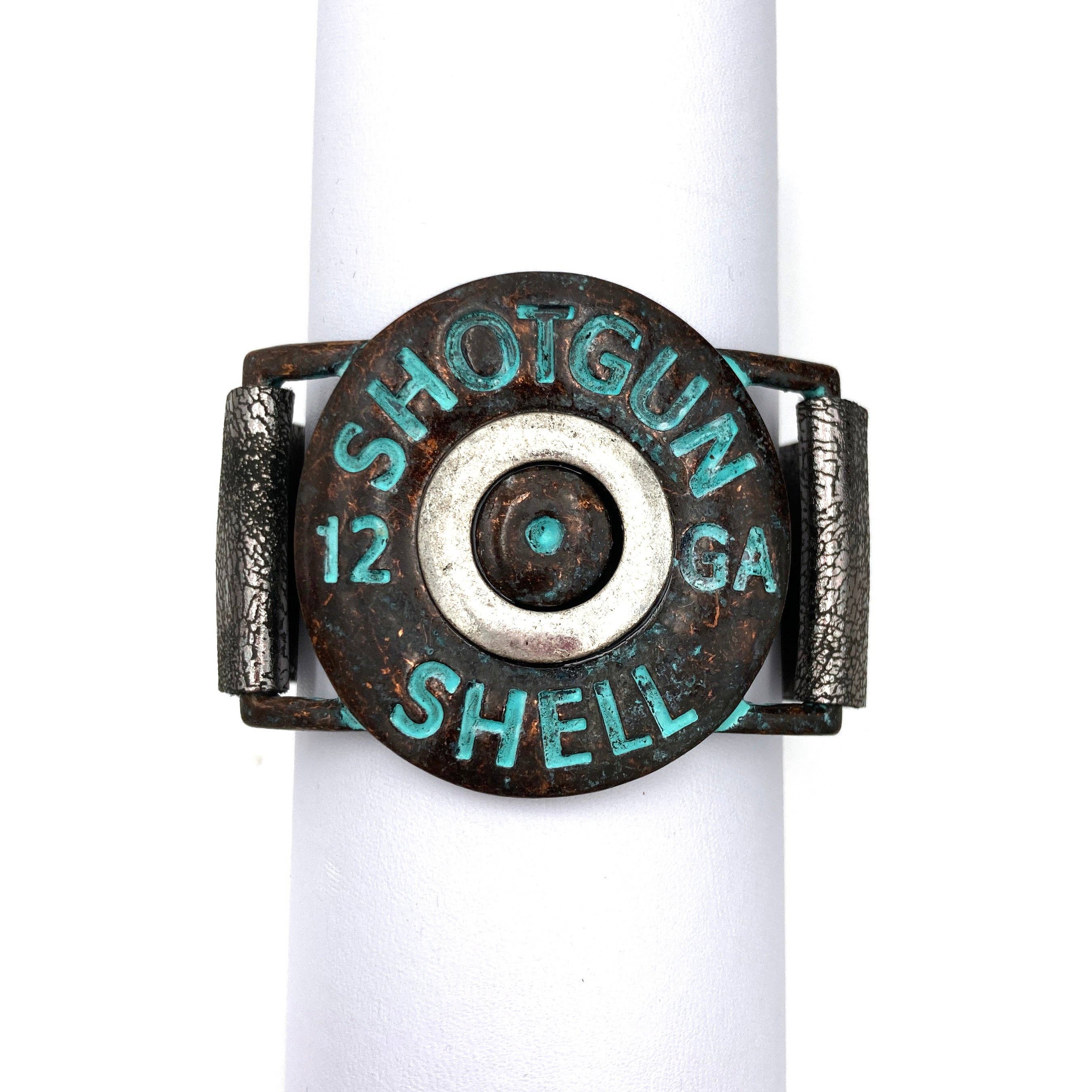 Outlaw Shotgun Shell Cuff - Patina