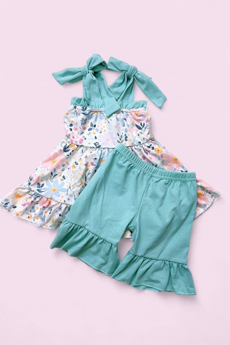 Petal Ruffle Tunic & Shorts Set